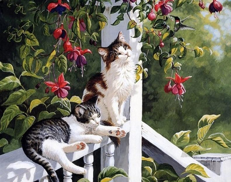 

Cats Resting – Paint By Numbers - 40*50CM, 501 Original