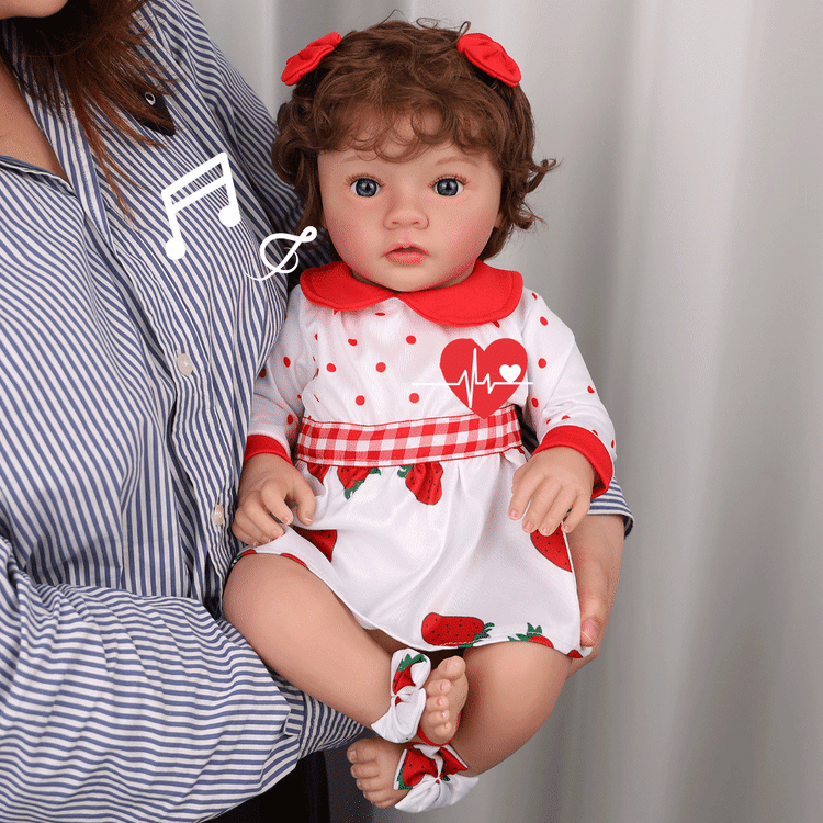 [Year Lowest Price]Babeside Quiet Reborn Baby Daisy 20'' Toddler Girl with Heartbeat Coos and Breath