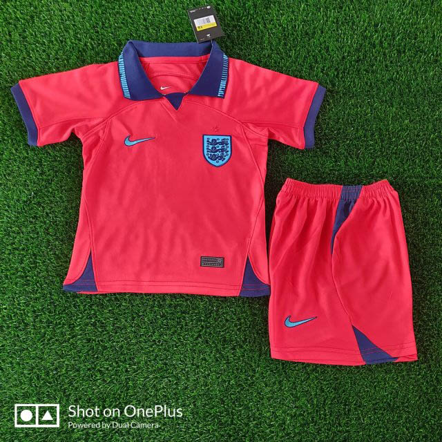 2022 FIFA World Cup England Away Football Jersey Kids SizeFootball Shirt 1:1 Thai Quality