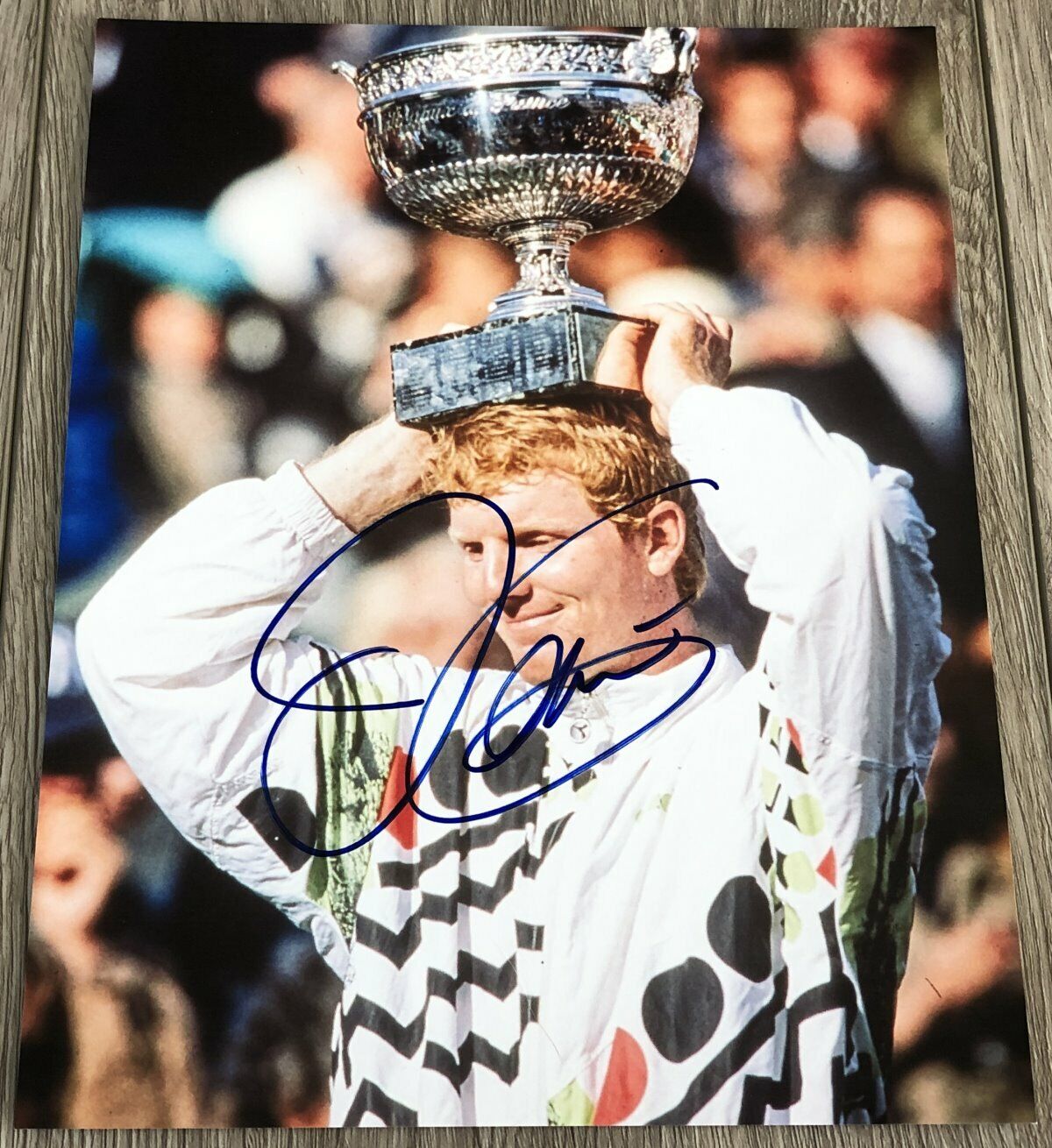 JIM COURIER SIGNED AUTOGRAPH TENNIS FRENCH OPEN 8x10 Photo Poster painting w/PROOF