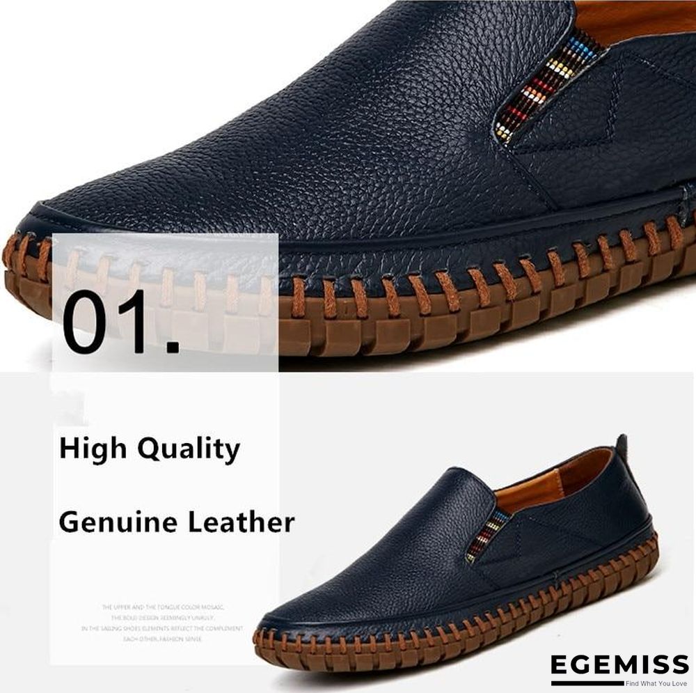 Leather Men Shoes Slip On Shoes Leather Loafers Mens Moccasins Shoes Italian Designer Shoes | EGEMISS