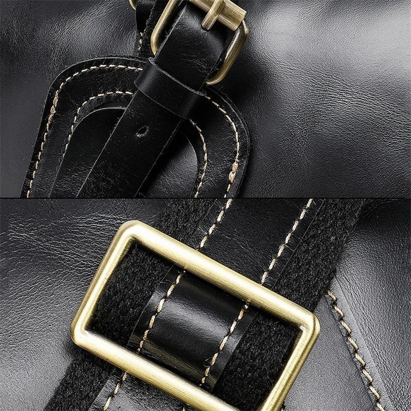 Genuine Leather Comfortable Grab Clean Silhouette Spacious Interior Carryall Bag for Traveling