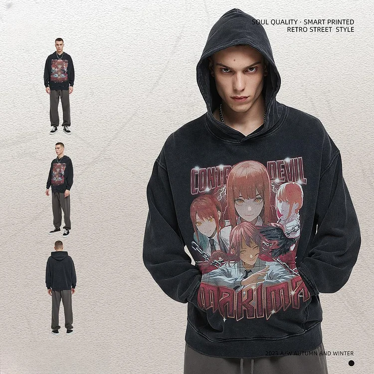 Pure Cotton Chainsaw Man Makima Hoodie weebmemes