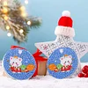 DIY Double Sided Special Shape Diamond Painting Compact Mirror Kit((Christmas Animal)