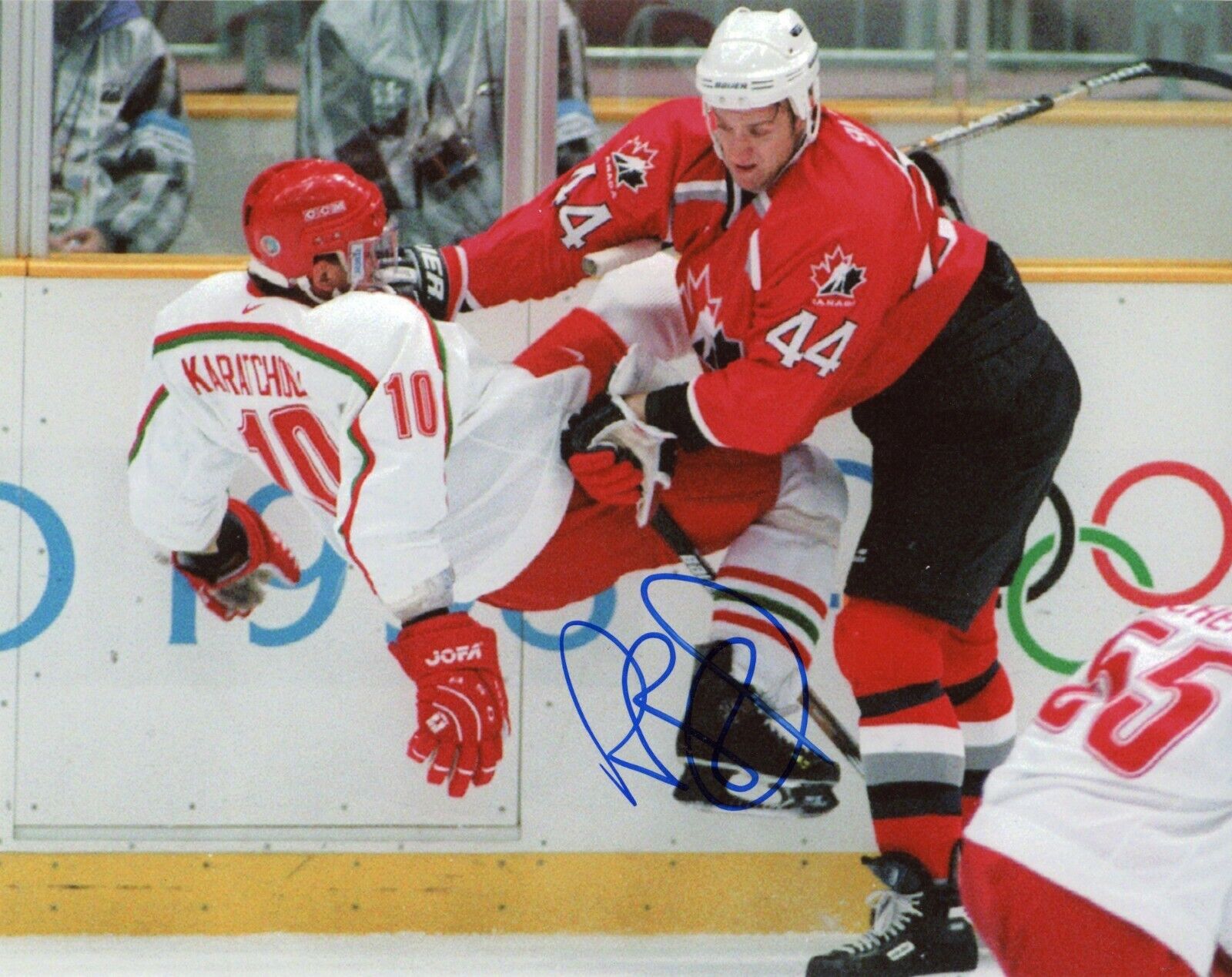 ~~ ROB BLAKE Authentic Hand-Signed TEAM CANADA