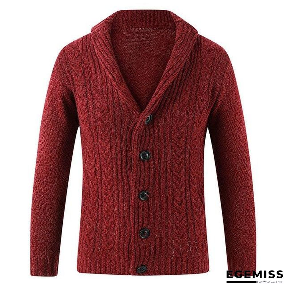 Men Casual Warm Men's High Quality Fashion Cardigan V-neck knitting Sweaters Coat | EGEMISS