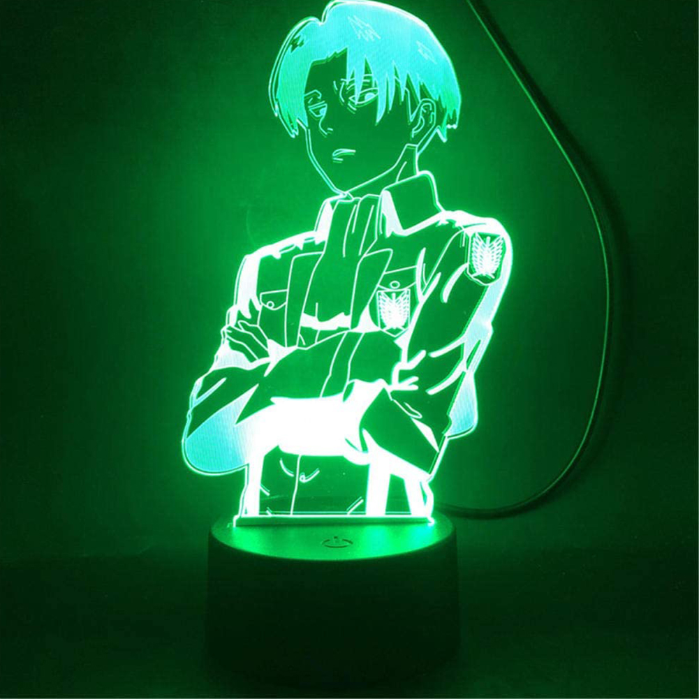 

3D LED Acrylic Nightlight Gifts with Black Base Beside Lamp Touch Sensor, 501 Original