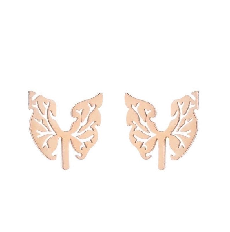 1 Pair Fashion Geometric Plating 304 Stainless Steel 18K Gold Plated Ear Studs
