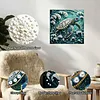 uk.everydayedeals DIY Pearl Painting With Frame - Handmade Self-Adhesive Pearls - Turtle(25*25cm)