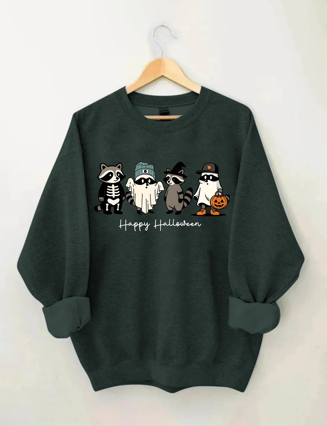Cute Raccoon Ghost Sweatshirt