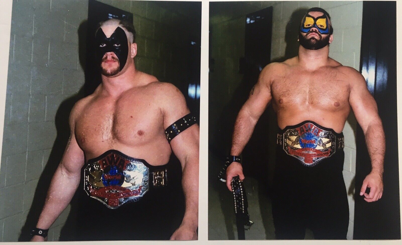 road warriors hawk animal Wrestling Photo Poster paintings 8x10 AWA Belts WWE WWF NWA (2 Prints)