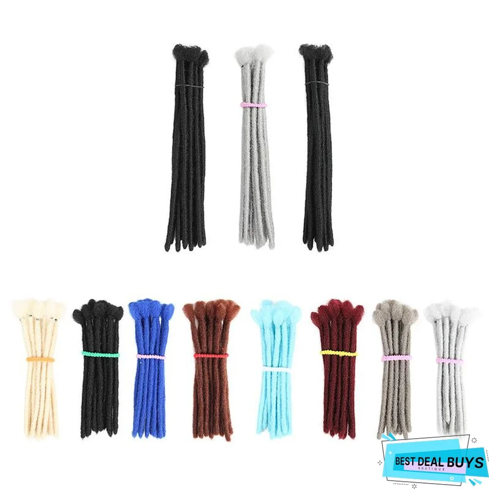 Men's Space Silk Reggae Pigtails 20Cm/30Cm Monochrome/Bicolor African Pigtails Wig