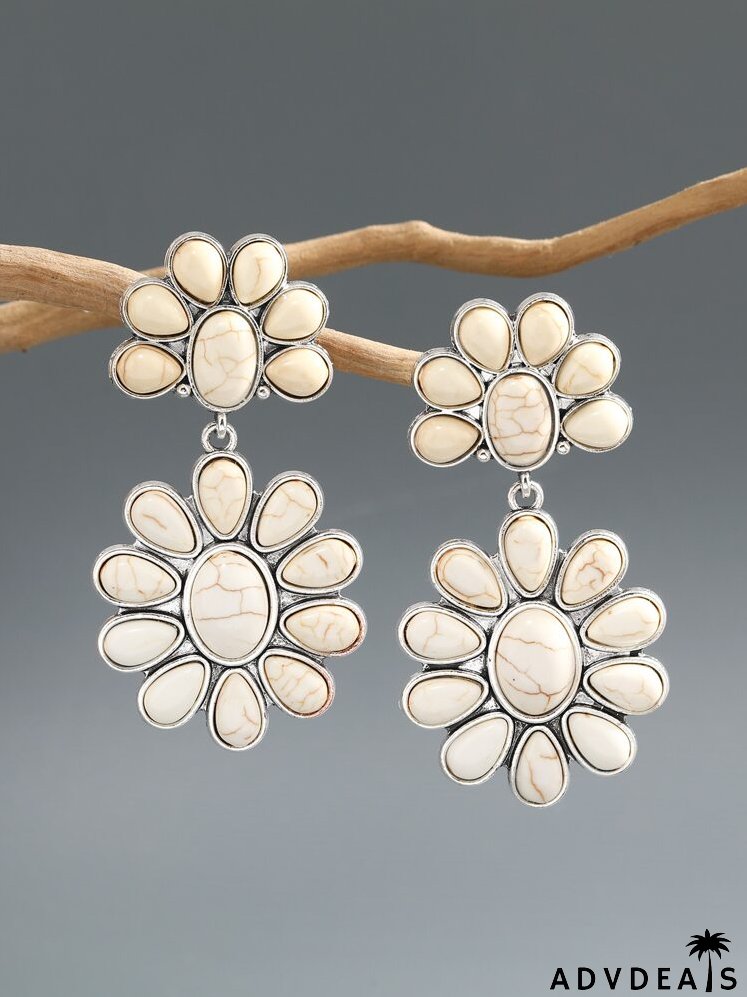 Flower Drop Earrings