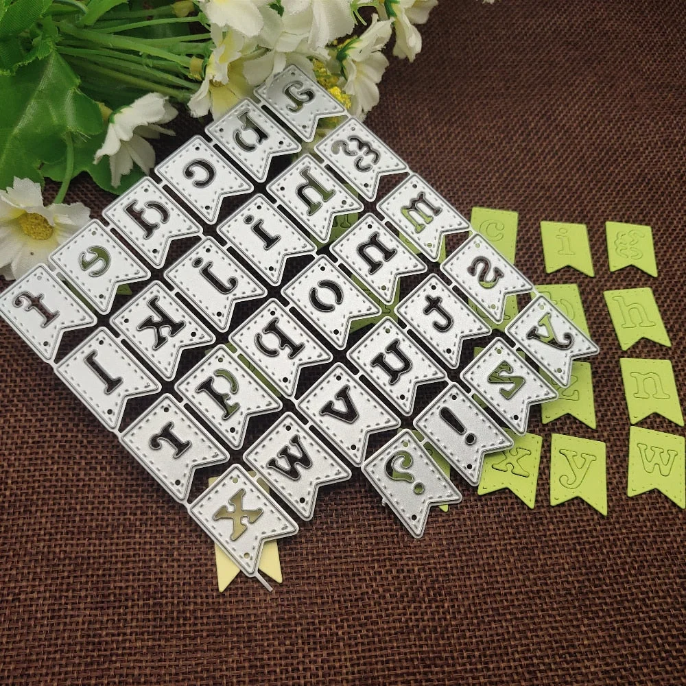 mold Letter symbol banner Metal Cutting Dies Stencils For DIY Scrapbooking Decorative Embossing Handcraft Die Cutting Template
