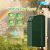 Tuyas WiFi Water Timer Smart Valve Controller Brass Inlet & Outlet Automatic Garden Irrigation Machine APP Voice Control Intelligent Sprinkler Timer for Home Garden Planter