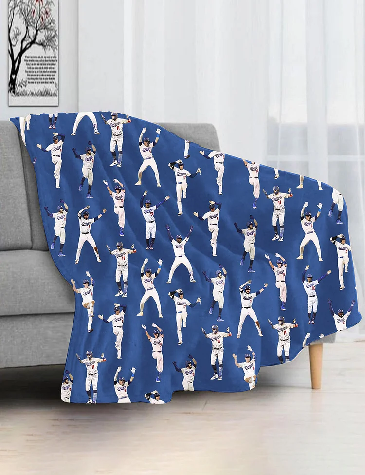 Dodgers Baseball Blanket