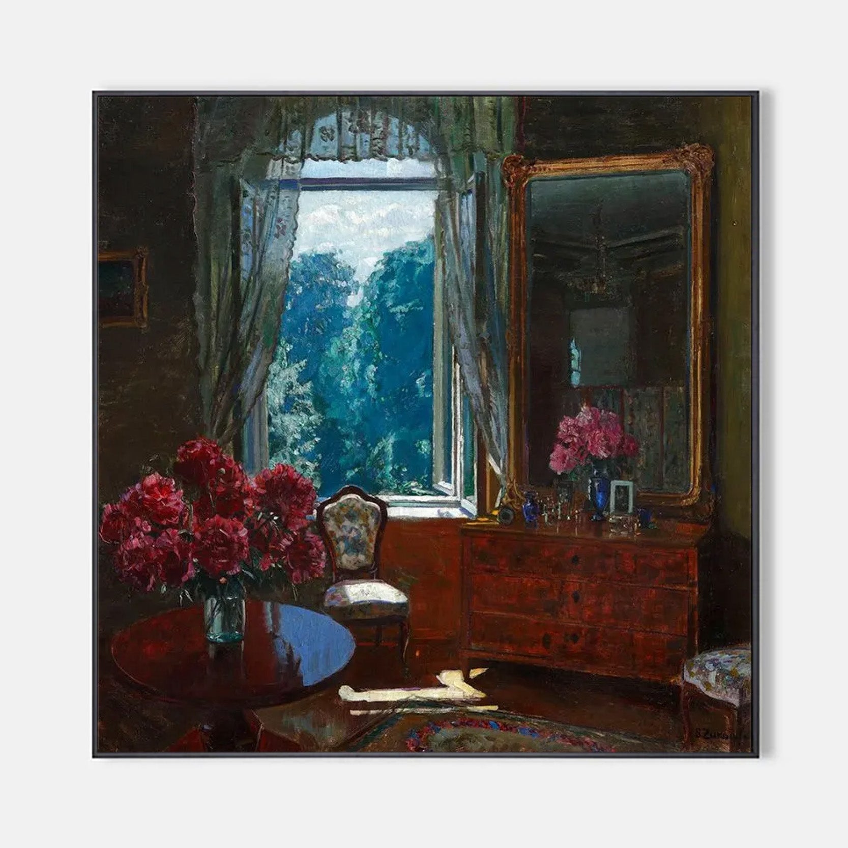 Arabelart Interior with Red Flowers AR1075