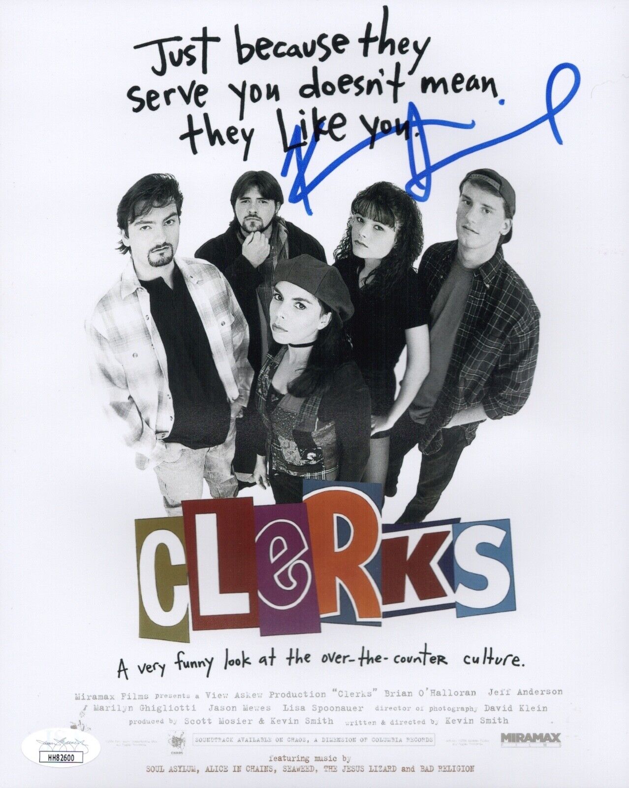 KEVIN SMITH Signed CLERKS 8x10 Photo Poster painting IN PERSON Autograph JSA COA Cert