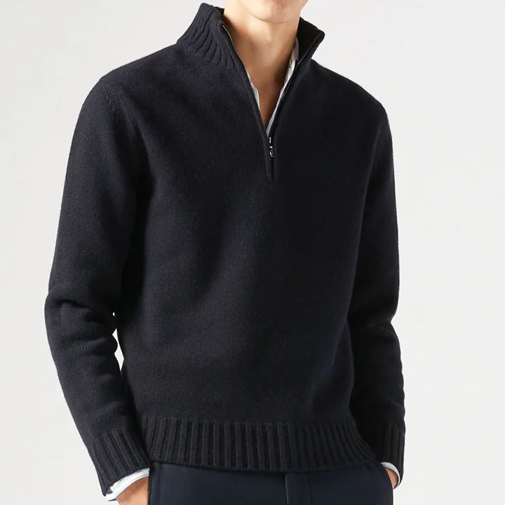 Men's Lapel Knitted Cashmere Sweater Cardigan