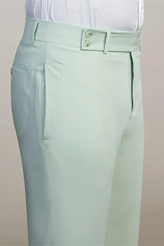 Mens Wedding Suits - Peaked Lapel Pink Double Breasted