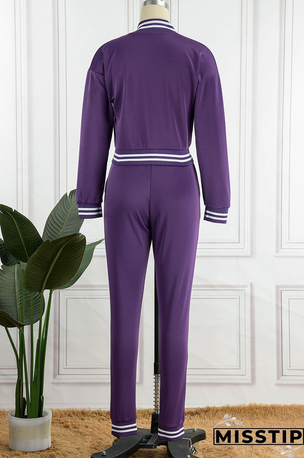 Green Casual Solid Patchwork Buckle Long Sleeve Two Pieces