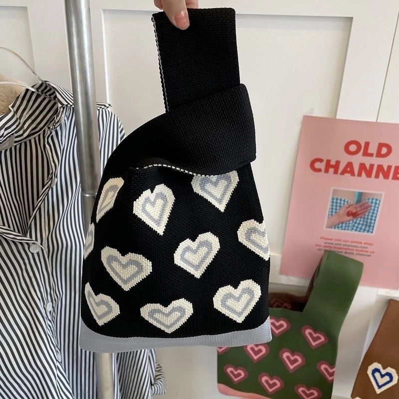 Korean Style Spring And Summer New Arrival Women’s Bag Handbag Bag Fashionable Simple Niche Knitted Bag Vesel Bag Crossbody Bag