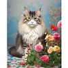 Diamond Painting-DIY Full Round Drill Noble Cat(40*40CM)