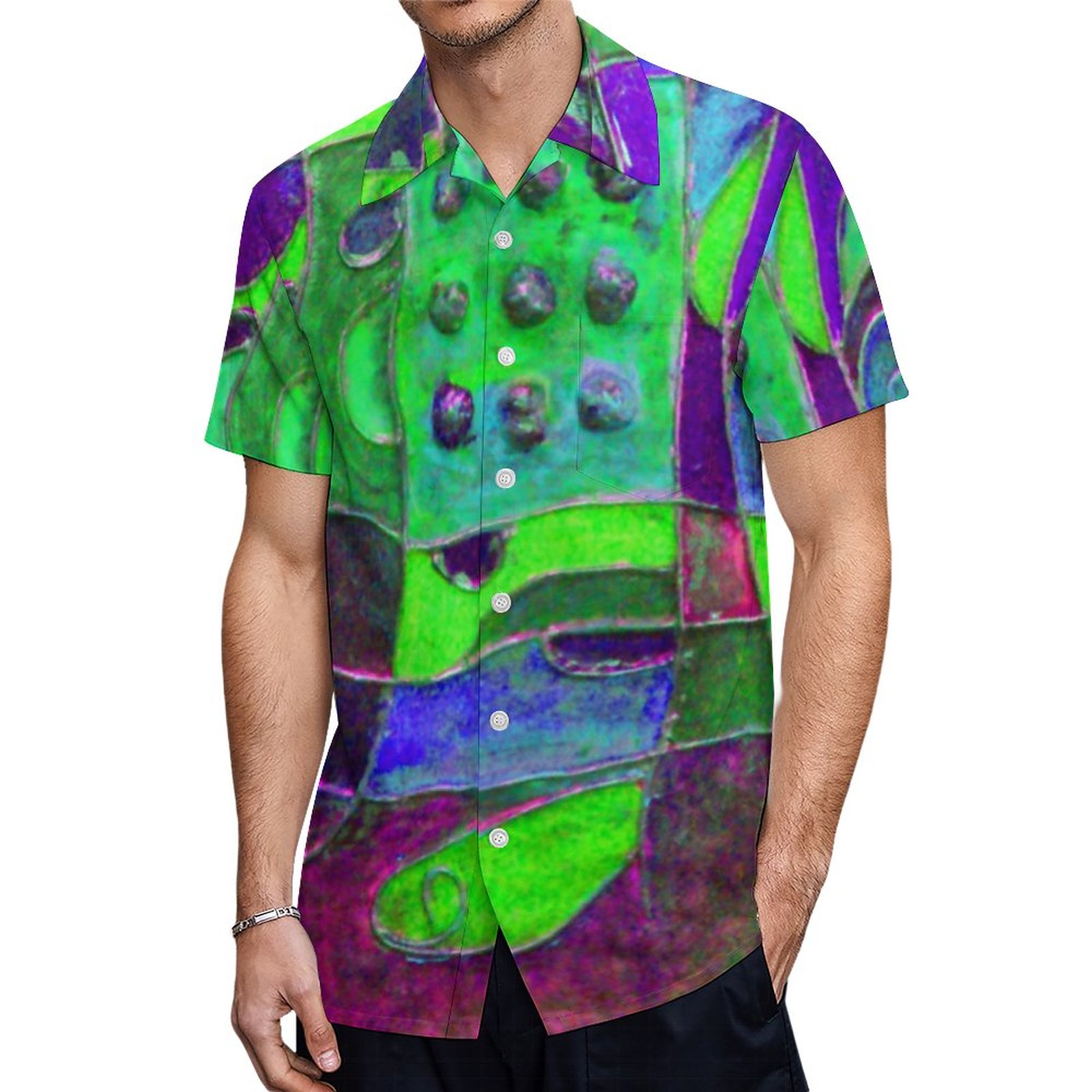 Fuchsia Opening By Paul Buica Hawaiian Shirt Mens Button Down Plus Size Tropical Hawaii Beach Shirts