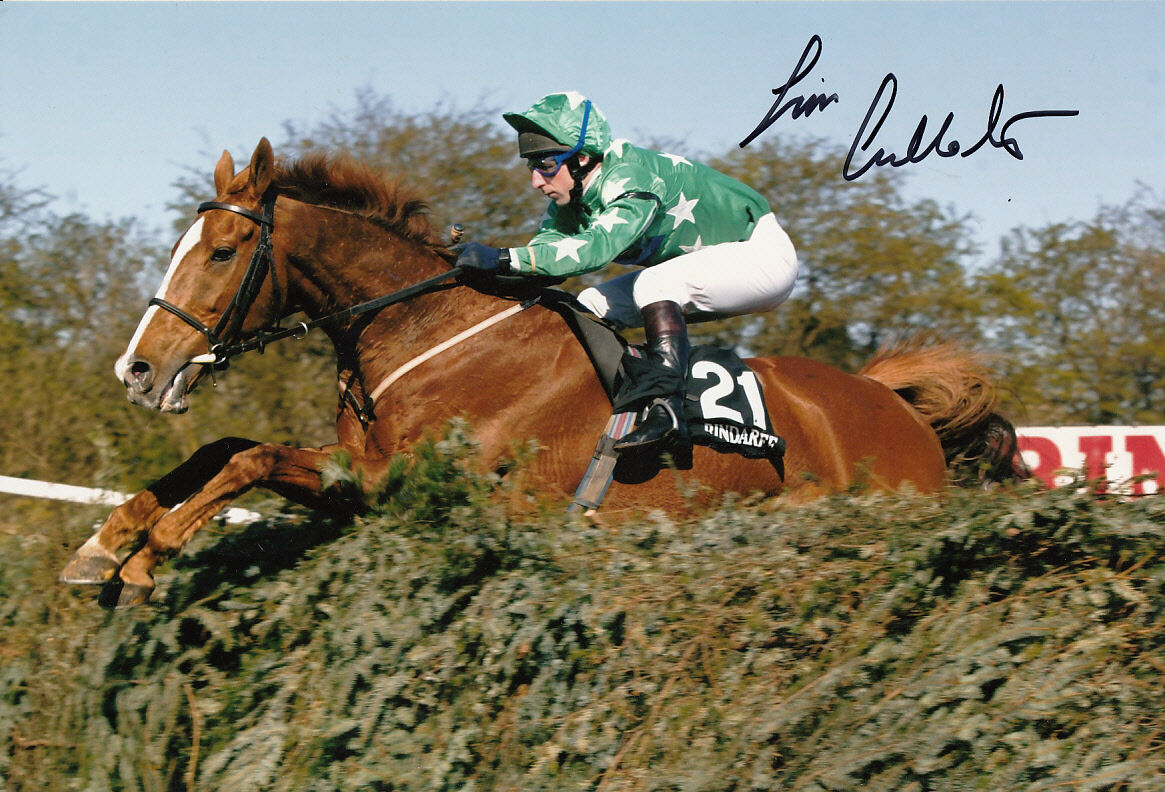 Jim Culloty Hand Signed 12x8 Photo Poster painting Grand National Winner 2002 Bindaree.