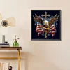 Diamond Painting-5D Full Round Drill American Eagle Cross