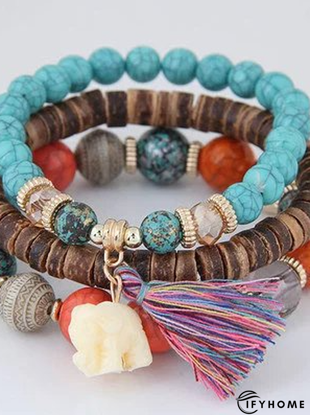 Ethnic Alloy Vintage Boho Beaded Tassel Bracelet | IFYHOME