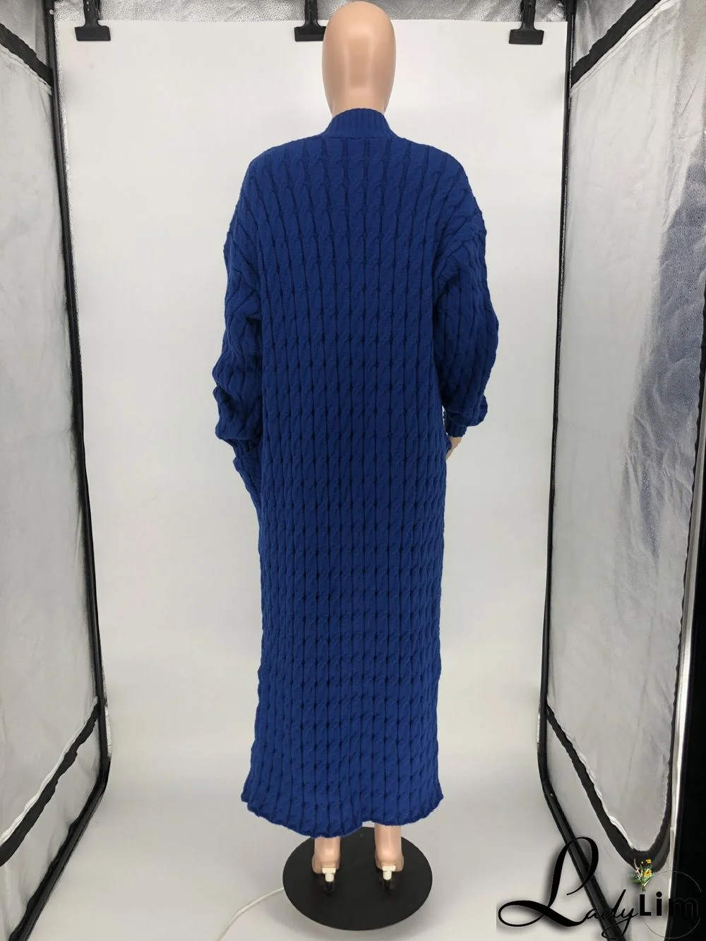 Women Winter Long Sleeve Plush Long Sweater Jacket