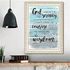 sayings Wooden Wall  |  quotes about life | Full Round Diamond Painting Kits