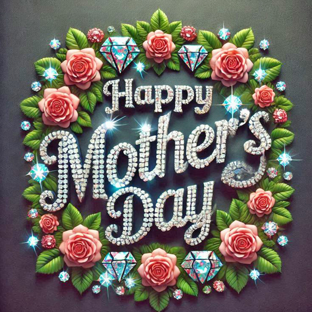 Mother'S Day 40*40cm(canvas) full round drill diamond painting