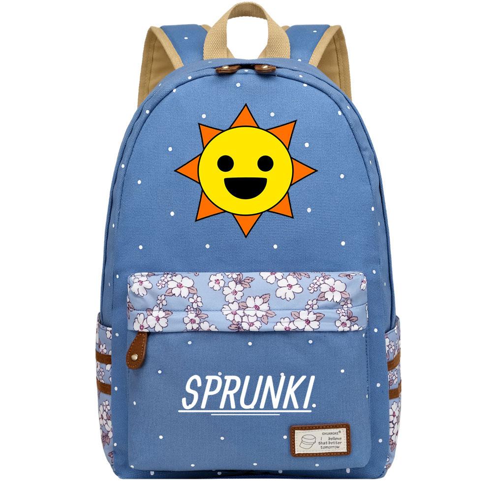 Mayoulove Sprunki Pattern Backpack Lightweight Design with Multiple Compartments for School-Mayoulove