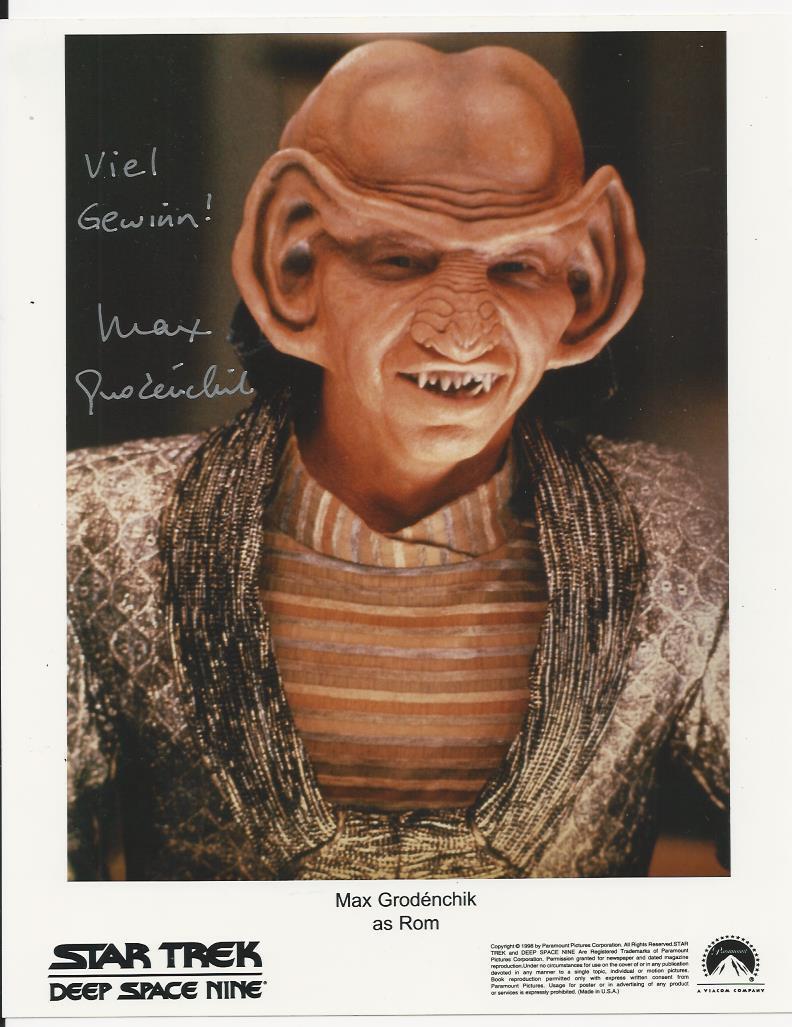 Max Grodenchik - Star Trek DS9 signed Photo Poster painting