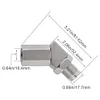 [US Local Warehouse] M18 x 1.5 Bung Adapter 45 Degree O2 Oxygen Sensor Spacer Extender Joints