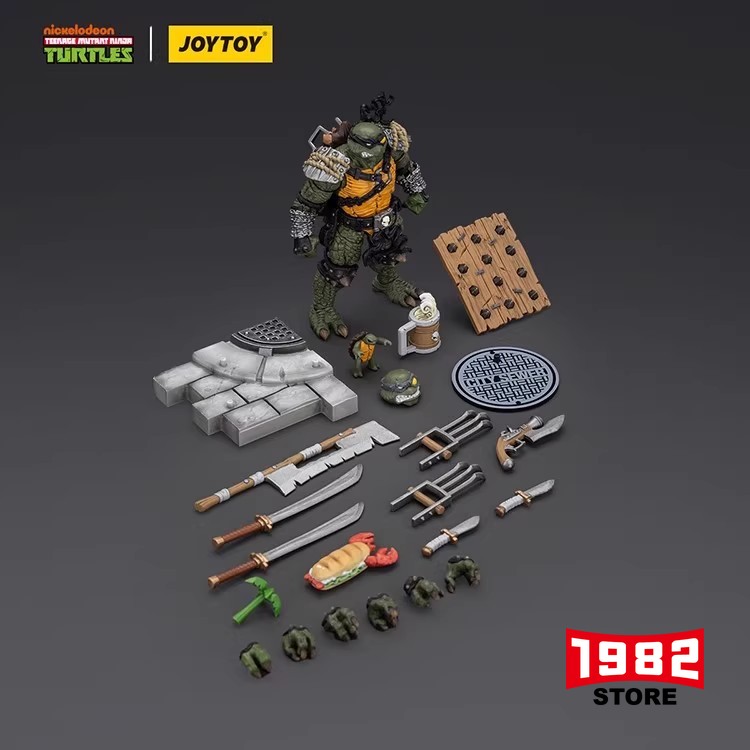 JOYTOY TMNT 1/18 Villains Set - Kraang Subprime, Knight Irma, Slash, Tokka | Ninja Turtles Action Figure Collectibles JT00881 JT01000 JT01017