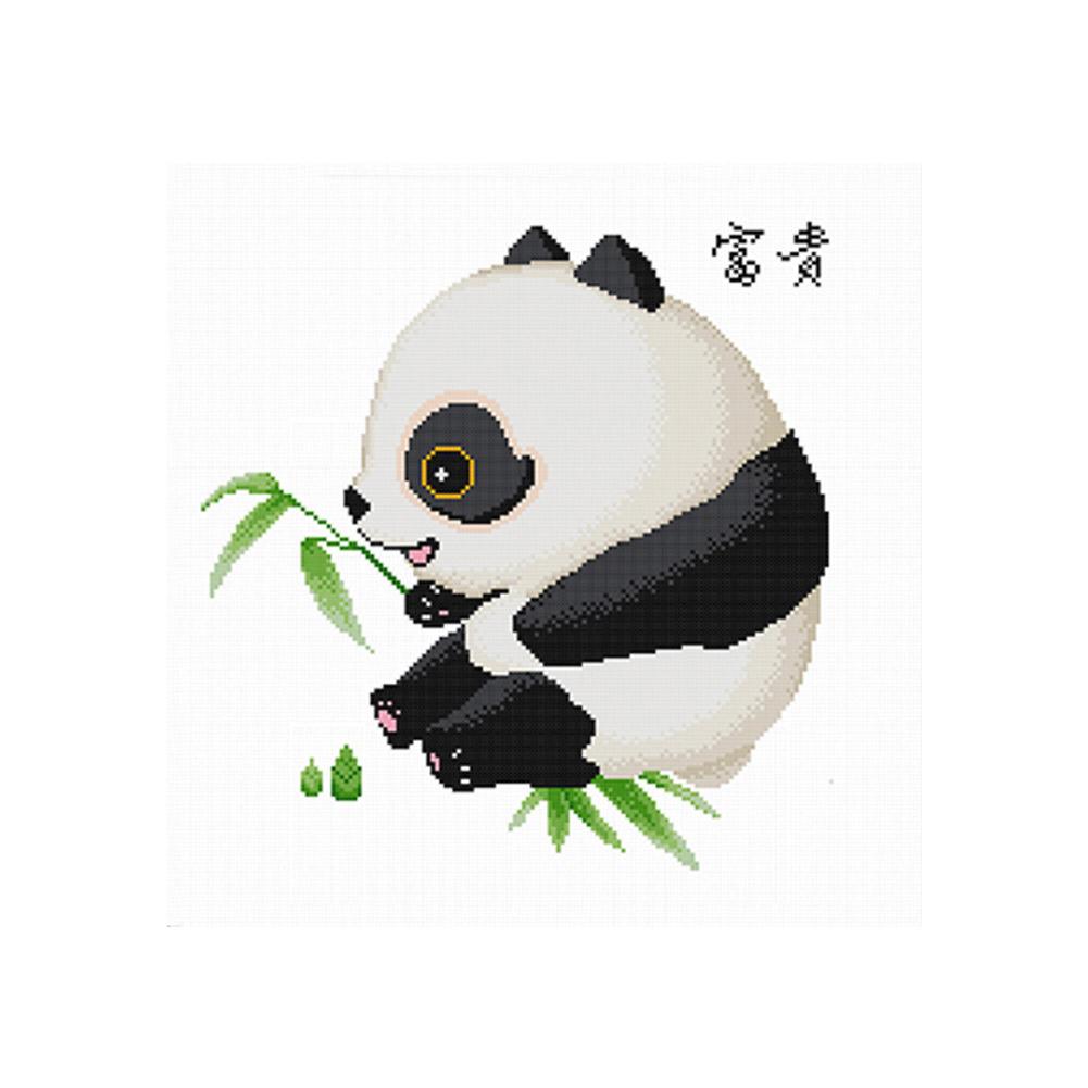 

Baby Panda - 11CT Stamped Cross Stitch - 50*50CM, 501 Original