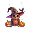 >SALE<Acrylic Special Shaped Pumpkin Owl 5D DIY Diamond Art Hanging Home Decorations
