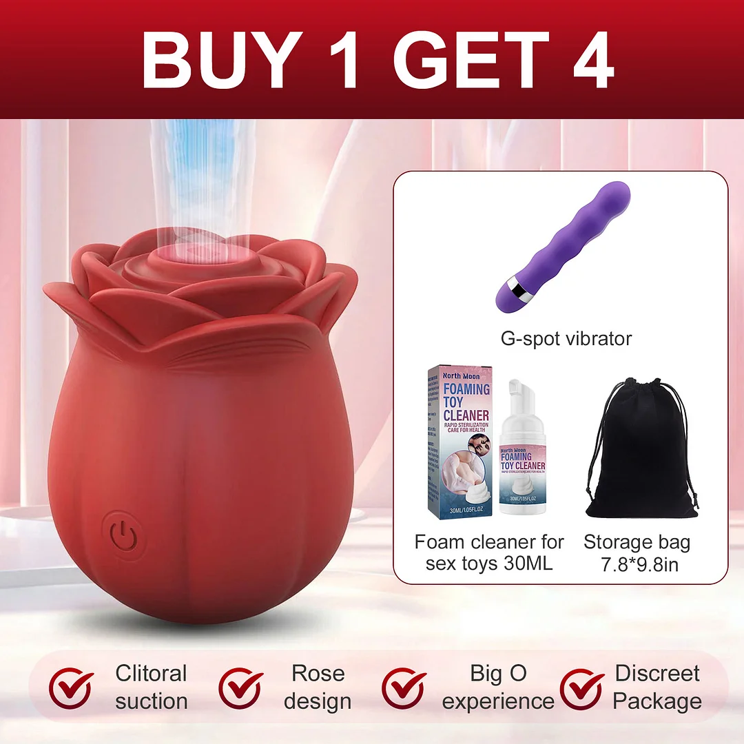 Rose Sucking Clitoris Sucker Sucking Vibrator