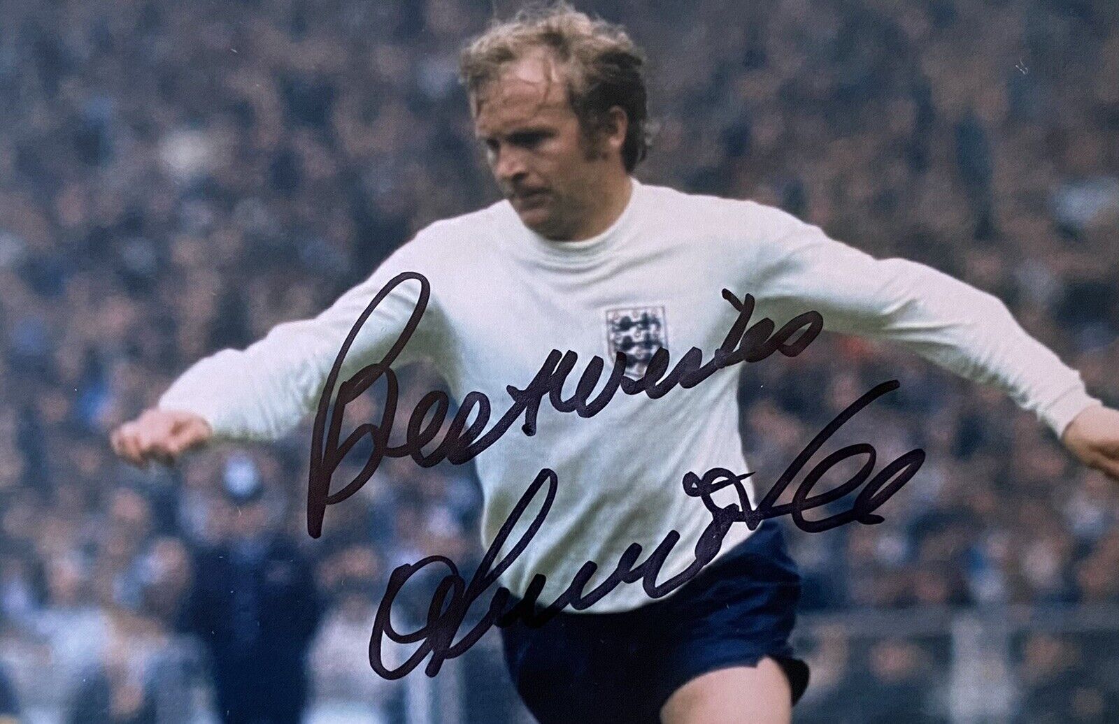 Francis Lee Genuine Hand Signed England 6X4 Photo Poster painting