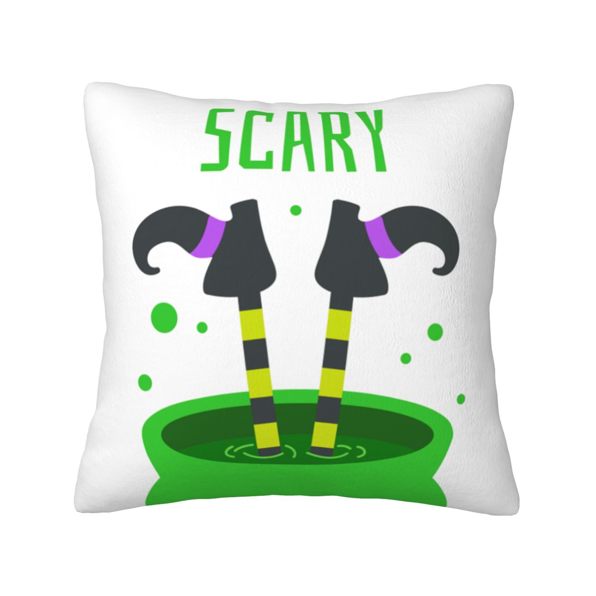 Halloween Scary Lush Velvet Pillow Cover