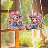 2 PCS Cowboy Girl - 5D DIY Pendant