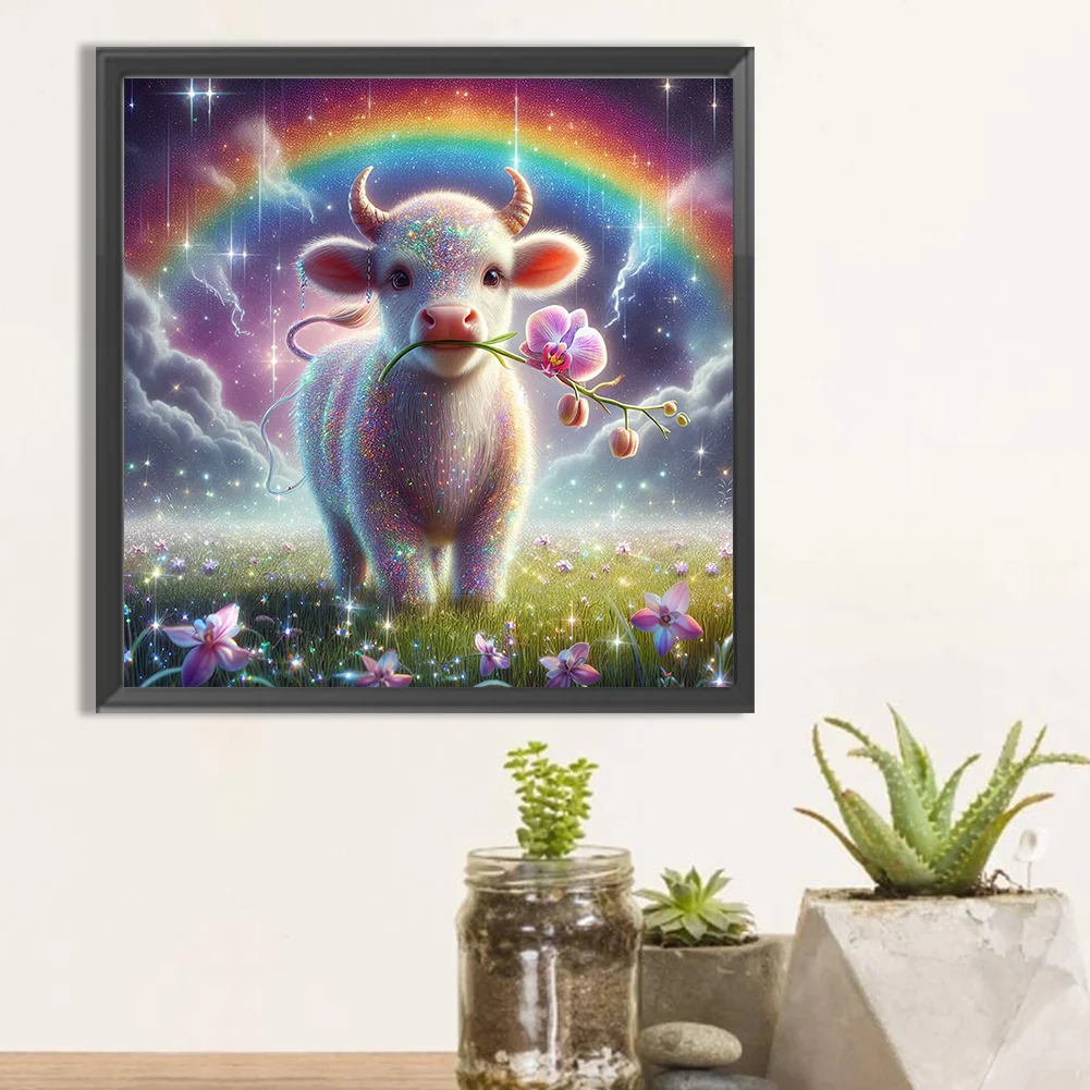 Diamond Painting - Full Square Drill - Cow(Canvas|40*40cm)