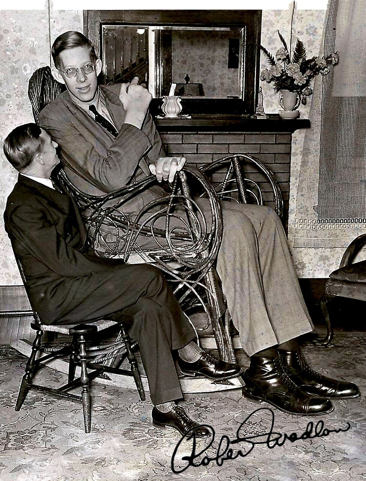 ROBERT WADLOW 9 FOOT GIANT SIGNED AUTOGRAPH 8.5X11 Photo Poster painting REPRINT BIBLE GENESIS 6