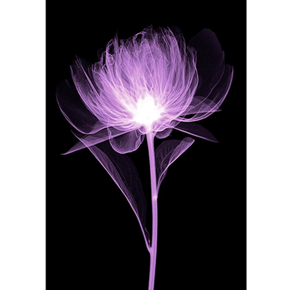 

30*40CM-Round Drill Diamond Painting-Purple Flower, 501 Original