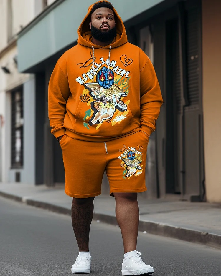 big and tall two-piece short set