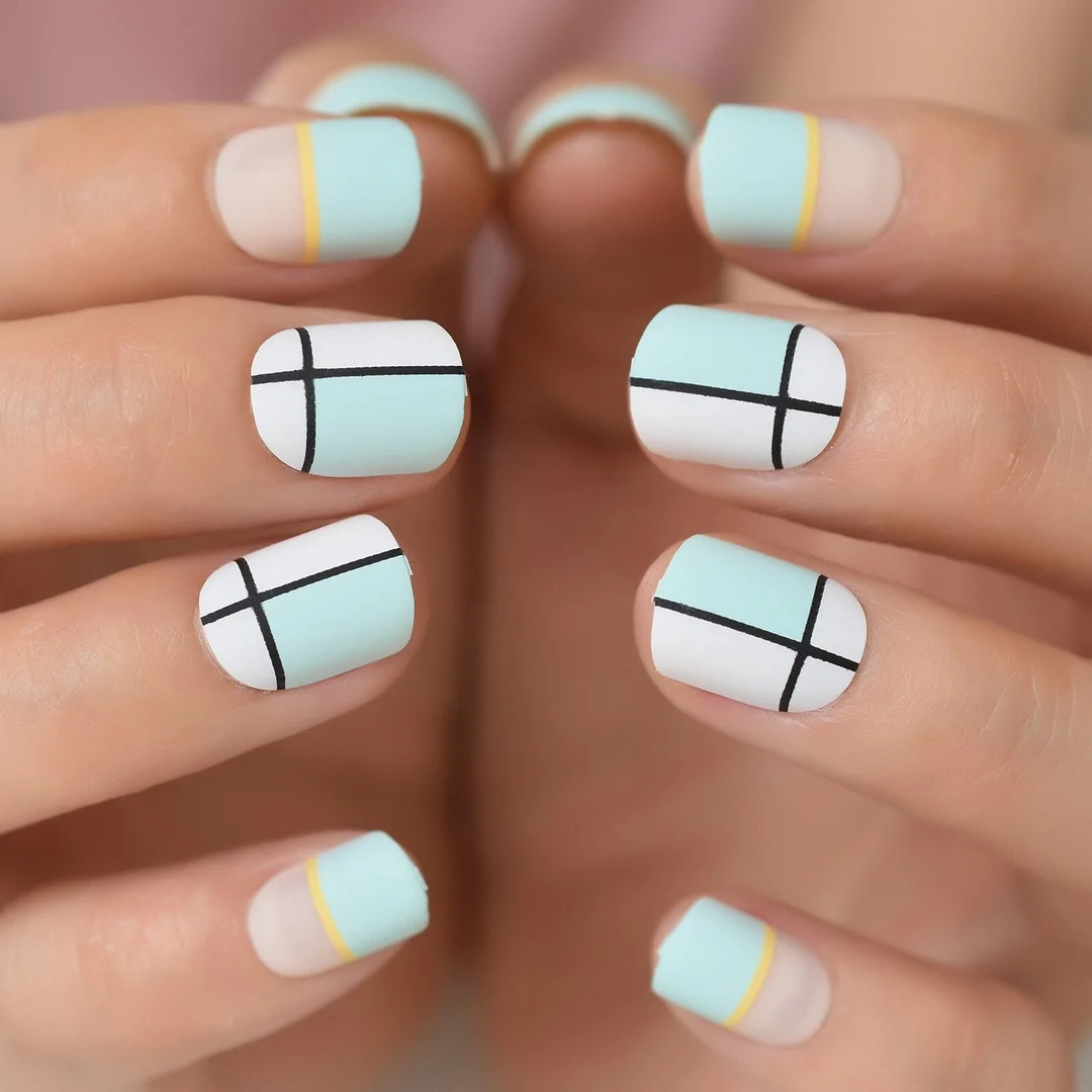 Fake Nature Nail Tips False Nails Art 2021 Press On Nails Gel X Nails Wholesale Full Cover Fingernails Supplying Almond Medium-Nail Inspo