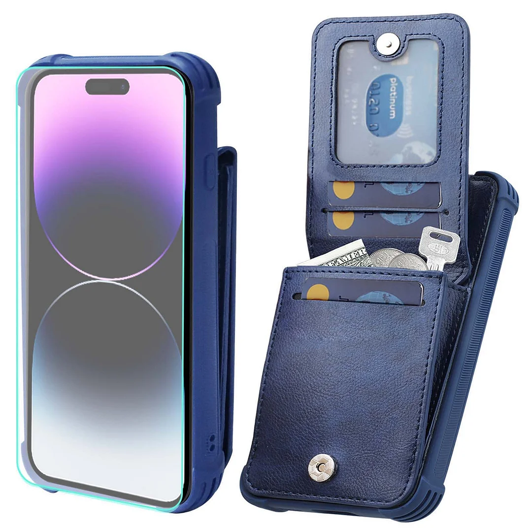 VANAVAGY Wallet Case for Apple iPhone 14 Pro 5G 6.1